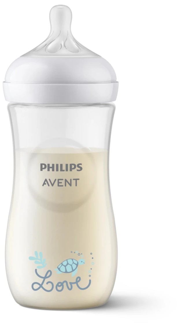 Philips Avent Natural Response Baby Bottle Love 3m+, 330ml