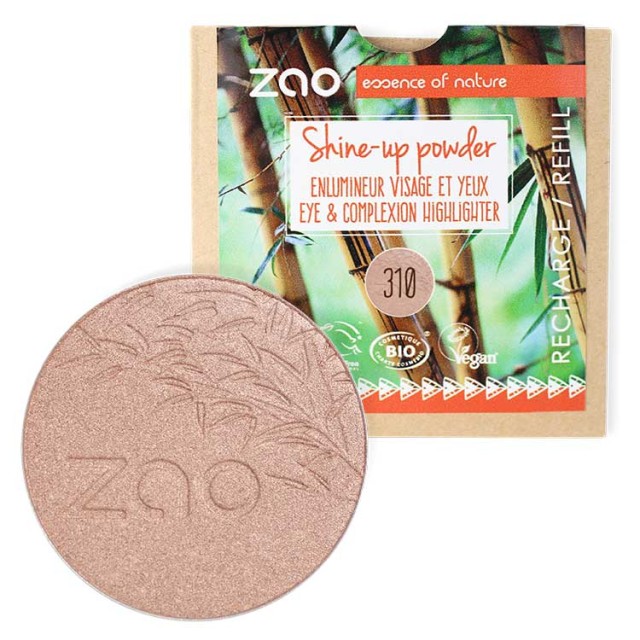 Zao Organic Shine Up Powder – Refill 310 Pink Champagne