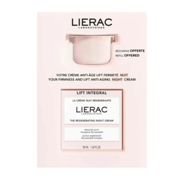 Lierac Promo Lift Integral The Regenerating Night Cream 50ml & Refill, 50ml