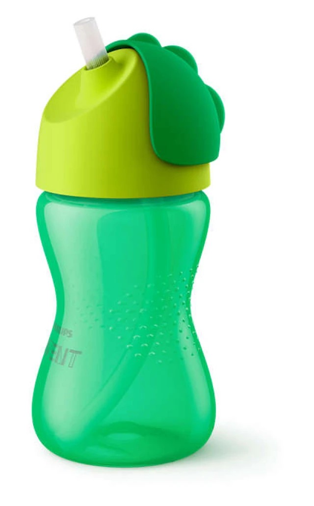 AVENT Παγουρίνο με Καλαμάκι Πράσινο 12m+ 300ml