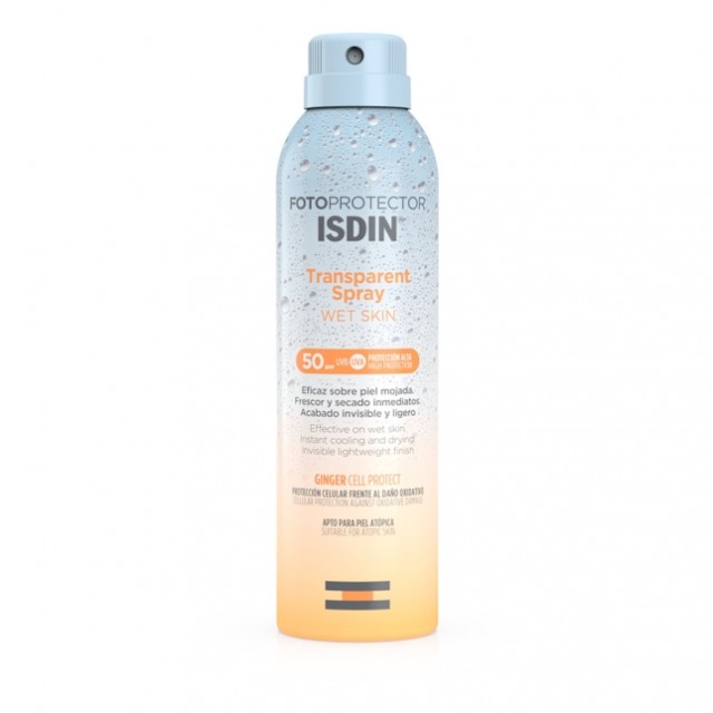 Fotoprotector ISDIN Transparent Spray Wet Skin SPF 50+  250ml