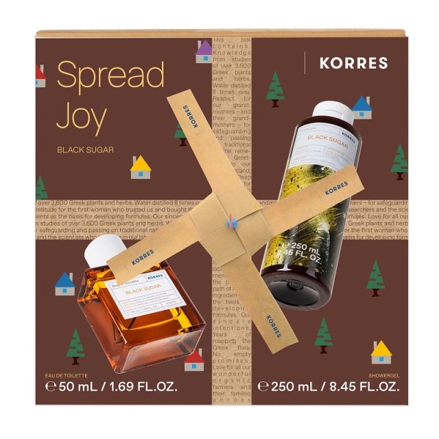 KORRES Black Sugar Eau de Toilette - 50ml & ΔΩΡΟ Αφρόλουτρο Black Sugar - 250ml