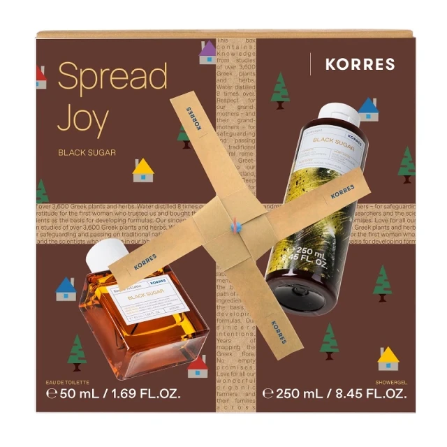 KORRES Black Sugar Eau de Toilette - 50ml & ΔΩΡΟ Αφρόλουτρο Black Sugar - 250ml