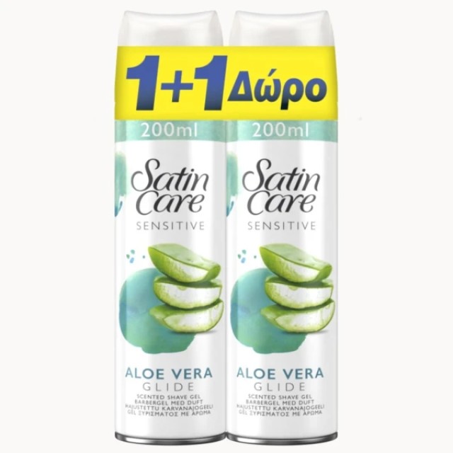GILLETTE SATIN GEL ΓΥΝ. SENS. SKIN 1X200+200ML