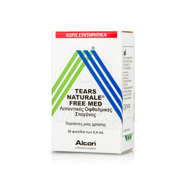 ALCON Tears Naturale Free Med Οφθαλμικές Σταγόνες για Ξηροφθαλμία 30x0.4ml