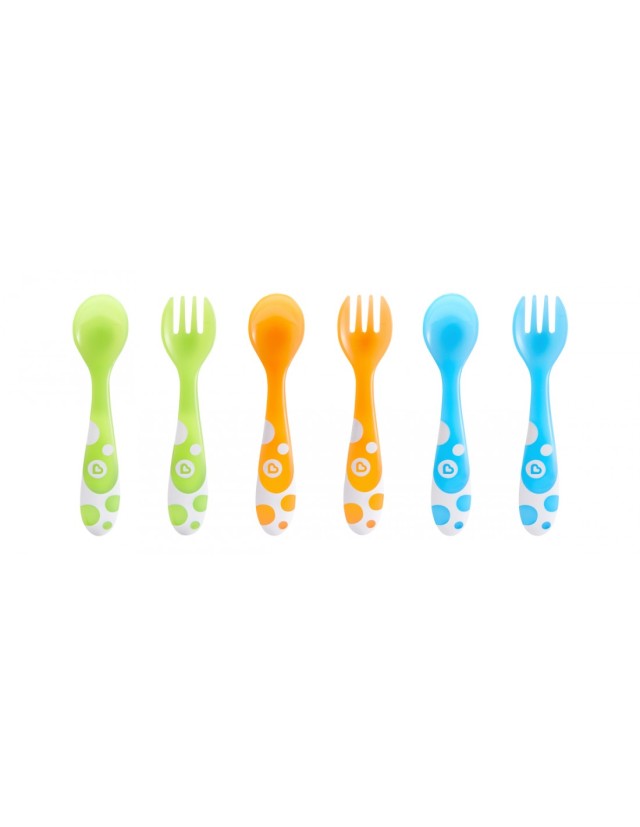 munchkin MULTI-COLOURED FORKS AND SPOONS