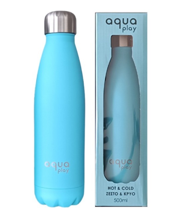 AQUA PLAY Μπουκάλι Θερμός 500 ml  Γαλάζιο