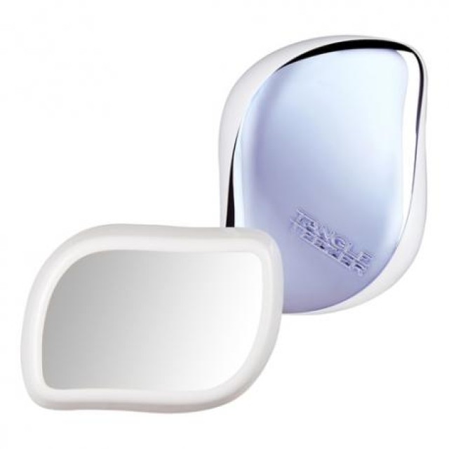 Tangle Teezer Detangling Hairbrush with Mirror 2 in 1 Βούρτσα Μαλλιών με Καθρέφτη Άσπρο/Μπλε 1τμχ