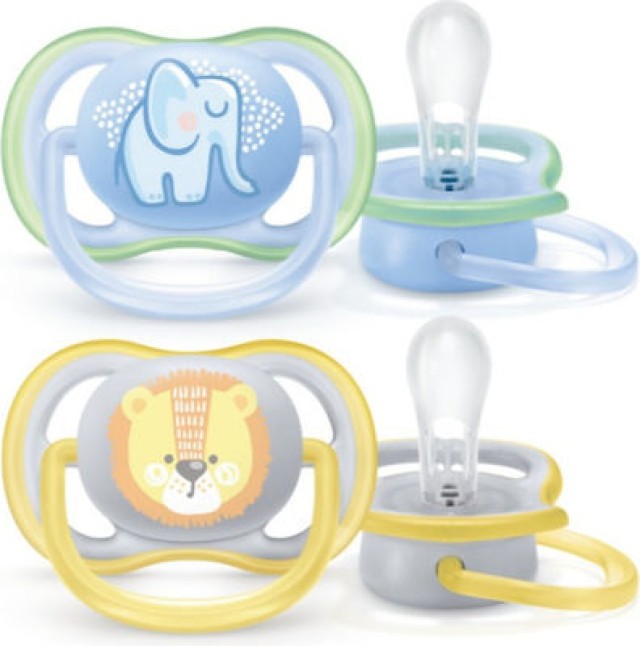 AVENT ULTRA AIR PACIFIER ΠΙΠΙΛΑ ΣΙΛΙΚΟΝΗΣ 0-6Μ BLUE 2ΤΜΧ