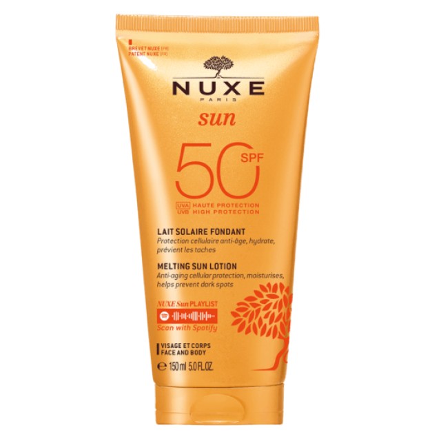 Nuxe Sun Melting Lotion High Protection Face and Body SPF50 150ml