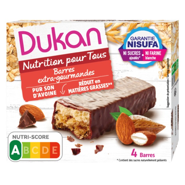 DUKAN ΓΚΟΦΡΕΤΑ ΒΡΩΜΗΣ ΜΕ ΣΟΚΟΛΑΤΑ -ΑΜΥΓΔΑΛΟ ΣΥΣΚΕΥΑΣΙΑ 4 τμχ.120g.