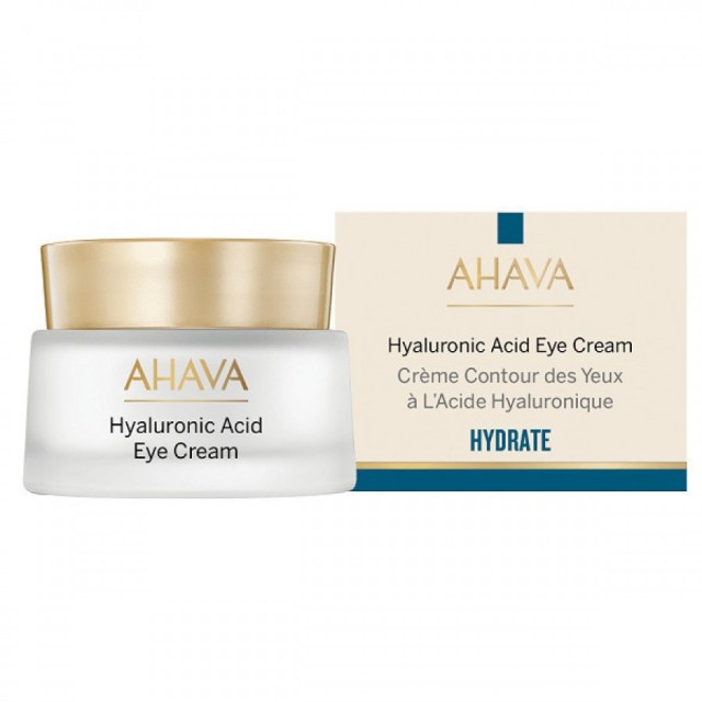 Ahava Hyaluronic Acid Ενυδατική Κρέμα Ματιών για Λάμψη με Υαλουρονικό Οξύ 15ml