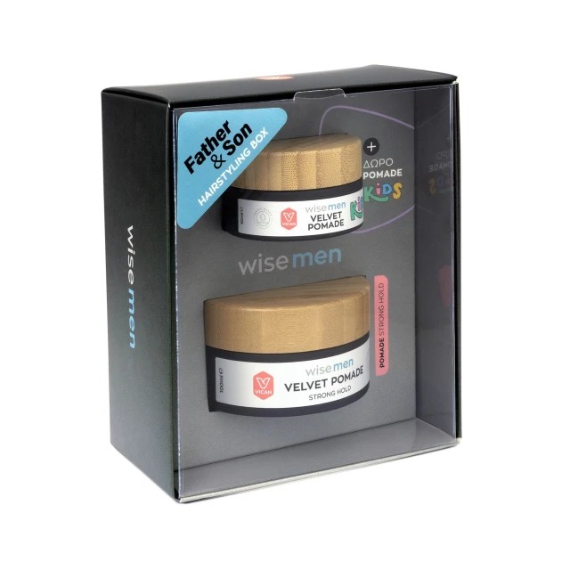 PWISE MEN FATHER &SON HAIRST BOX VELVET STRONG HOLD 100ML +Δ