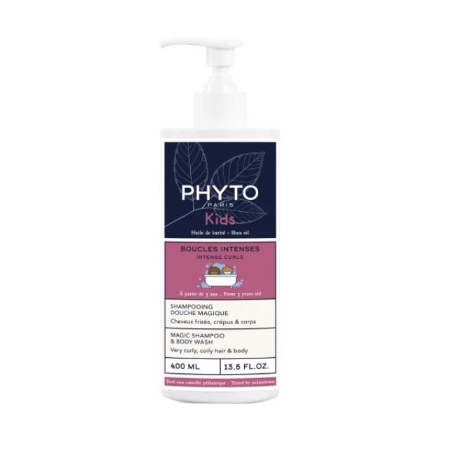 Phyto Kids Intense Curls Magic Shampoo & Body Wash, 400 ml