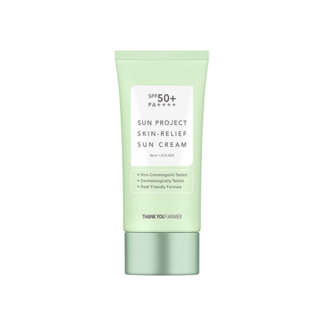 Thank You Farmer Sun Project Skin Relief SPF50+ Αντηλιακή Λοσιόν Προσώπου για Επιδερμίδα με Ακμή 50ml