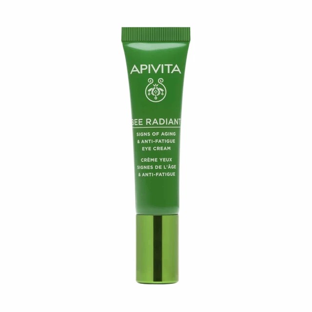 Apivita Bee Radiant Eye Cream with Peony Κρέμα Ματιών για Σημάδια Γήρανσης & Ξεκούραστη Όψη με Λευκή Παιώνια 15ml