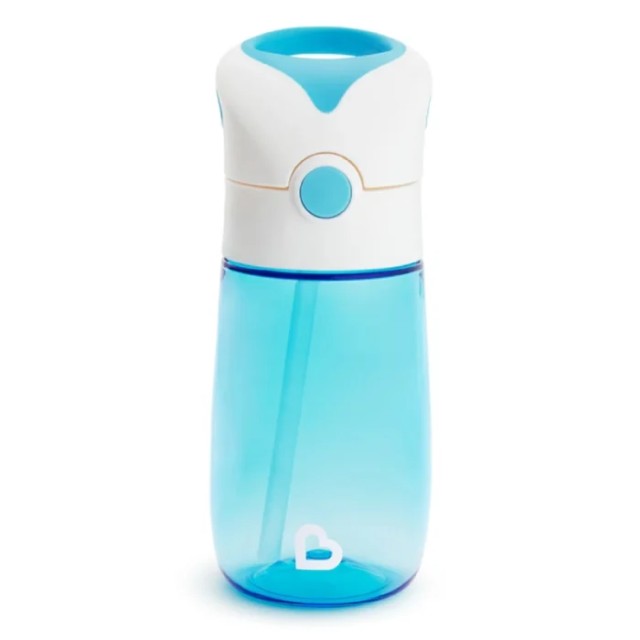 Munchkin Παγούρι με καλαμάκι 355ml Flip & Go Blue
