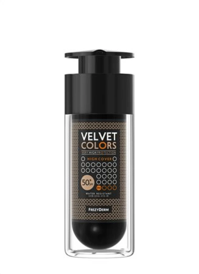 FREZYDERM VELVET COLORS HIGH COVER - Ματ Καλυπτικό Foundation