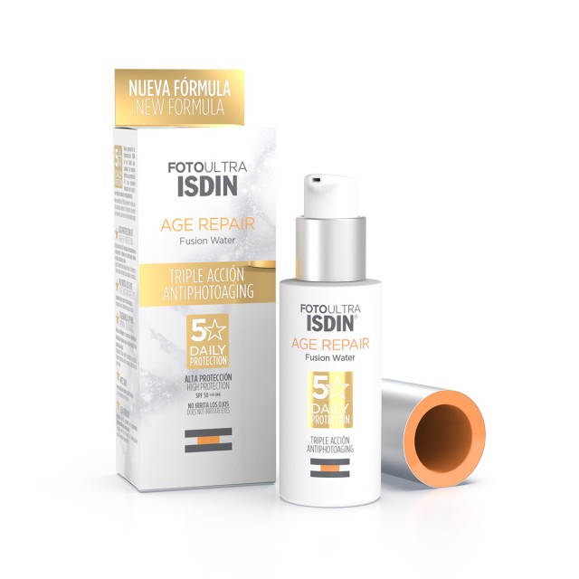 ISDIN FotoUltra Age Repair SPF 50 Fusion Water Αντηλιακό με αντιγηραντική δράση