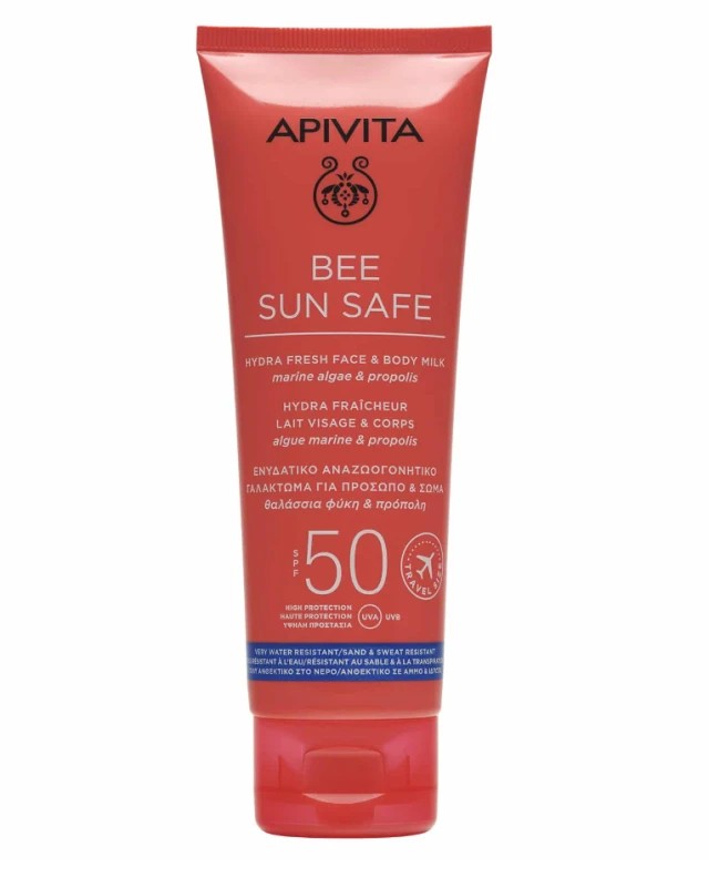 Apivita Bee Sun Safe Hydra Fresh Face & Body Milk SPF50 100ml