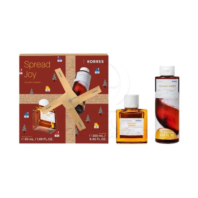Korres Spread Joy Ocean Amber Edt 50ml + Αφρόλουτρο 250ml Σετ