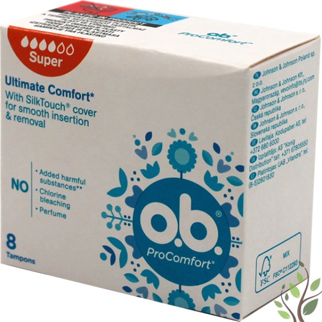 O.B. ProComfort Super 8τμχ