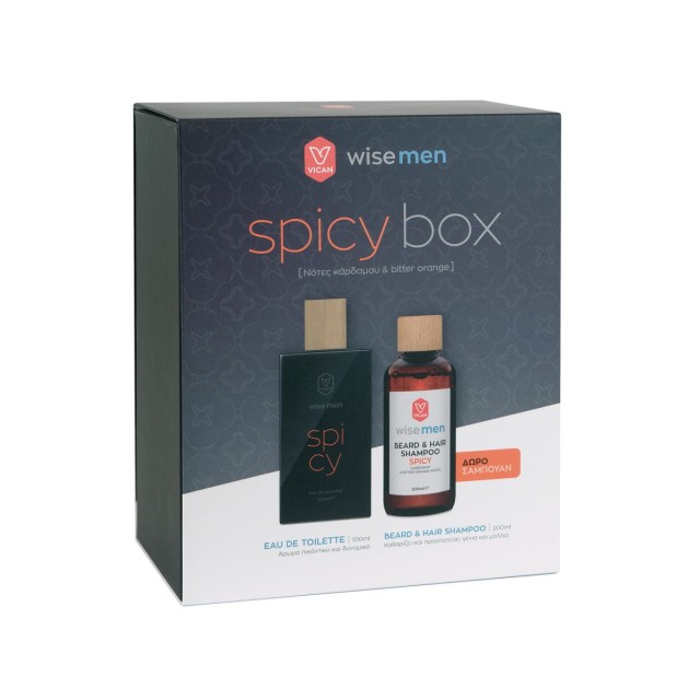 PVICAN WISE MEN SPICY BOX -EDT SPICY 100ML+BEARD&HAIR SH SPI