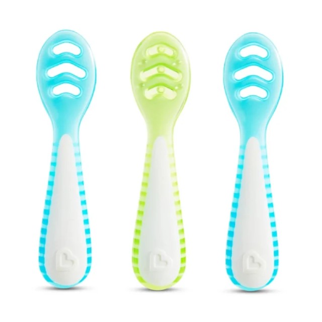 MIUNCHKIN 3PK GENTLE DIP SELF-FEEDING SPOON (BLUE-GRN) ΚΟΥΤΑΛΑΚΙΑ