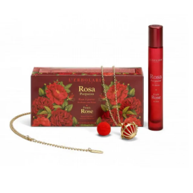 L’ERBOLARIO  Rosa Purpurea Limited Edition – Profumo 15ml & Κολιέ Κόσμημα