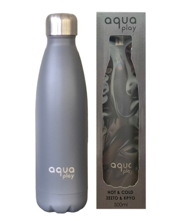 AQUA PLAY Μπουκάλι Θερμός 500 ml  Ανθρακί