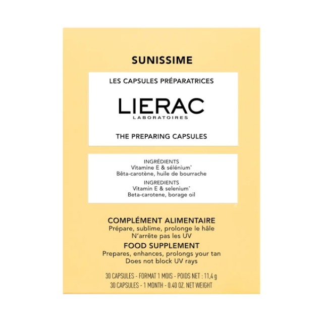 Lierac Sunissime Preparing Capsules Κάψουλες Προετοιμασίας Μαυρίσματος 30 caps