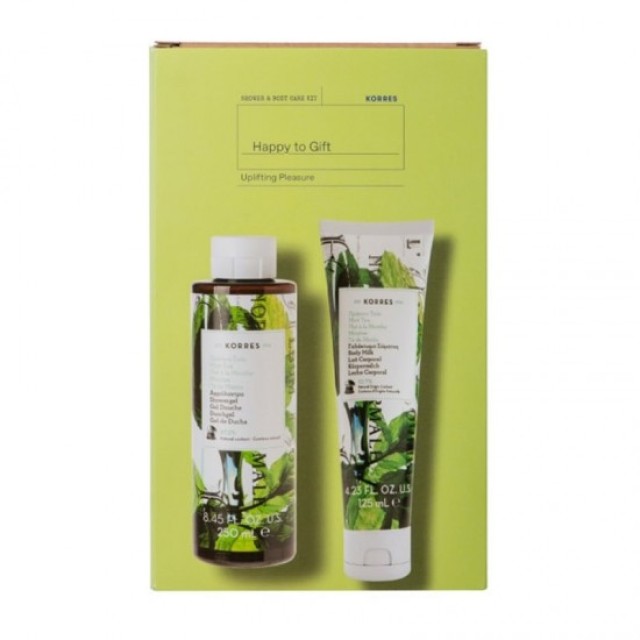 Korres Promo Mint Tea Αφρόλουτρο Πράσινο Τσάι 250ml & Γαλάκτωμα Σώματος 125ml