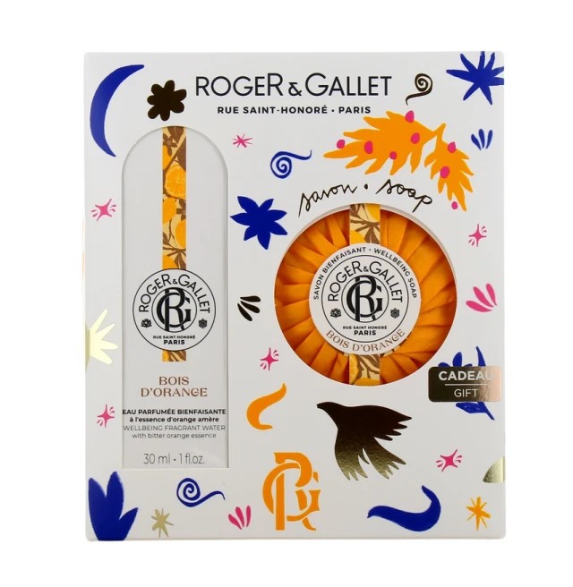 Roger & Gallet Set Bois DOrange Eau Parfumee Bienfaisante 30 ml & Bois DOrange Soap 100 gr
