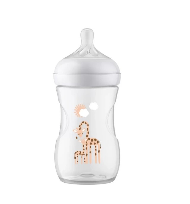 Philips Avent Μπιμπερό Natural Response Giraffe 1m+ 260ml