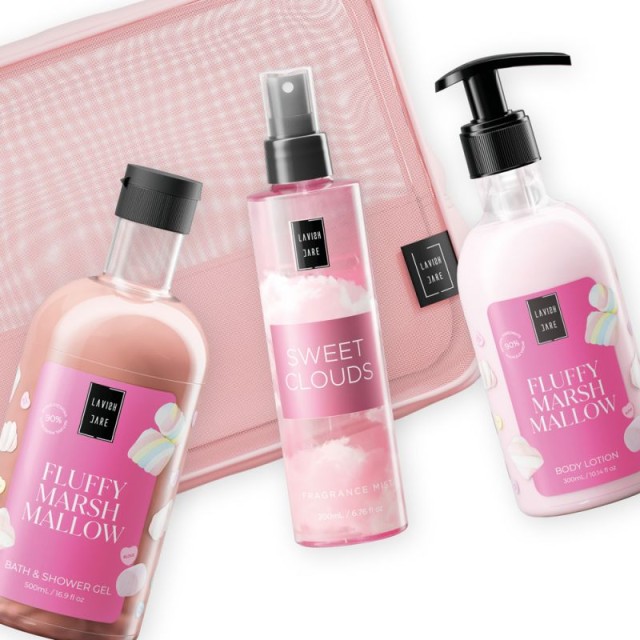 LAVISH Fluffy Marshmallow - Body Care Bag Set