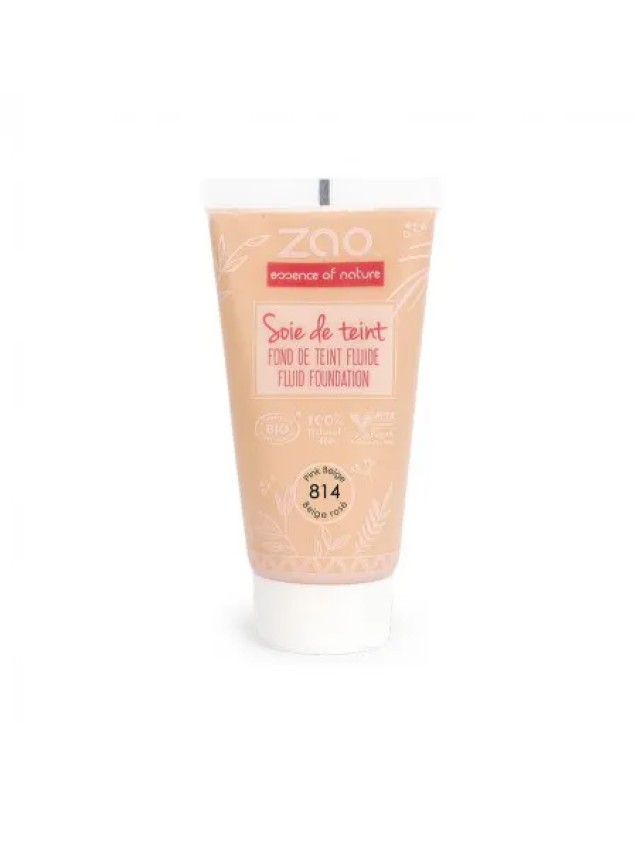 Zao Organic Silk Foundation – Refill 814 beige rose