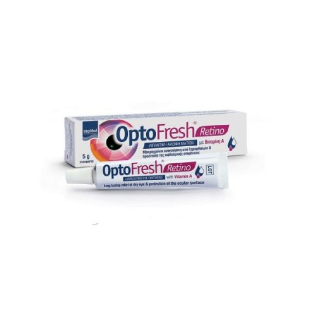Intermed OptoFresh Retino Λιπαντική Αλοιφή Ματιών με Βιταμίνη Α 5g