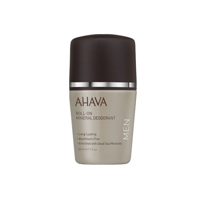 Ahava Men Time to Energize Roll-On Magnesium Rice Deodorant Aluminum-Free 50ml