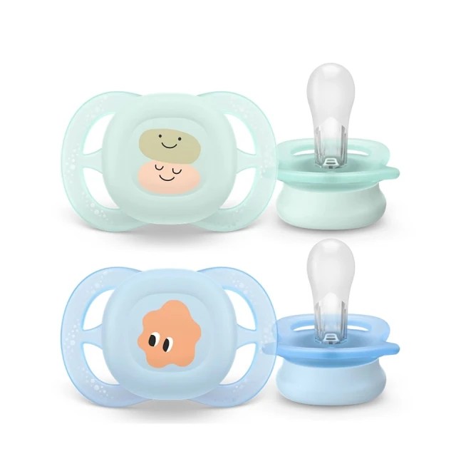 Avent Baby Soother Ultra Start  2τεμ (Ελαφριά Πιπίλα για Νεογέννητα 0-2μ)