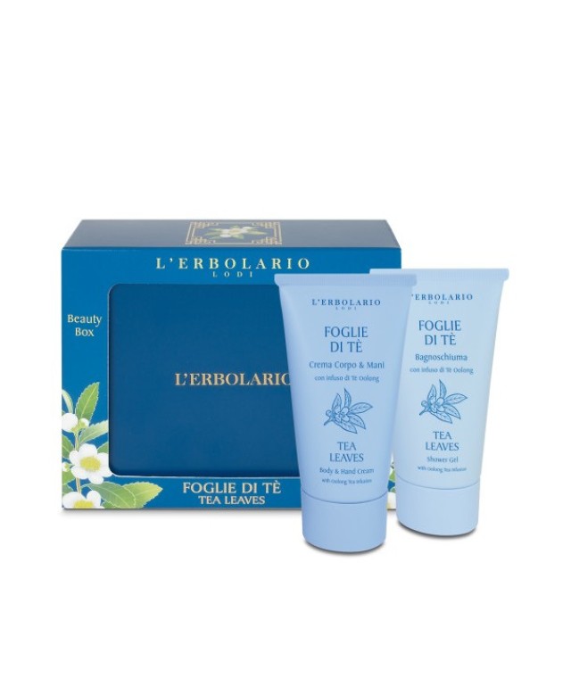 LERBOLARIO FOGLIE DI TE BEAUTY BOX SHOWER GEL 75ml & BODY CREAM 75ml