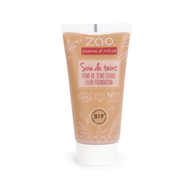 Zao Organic Silk Foundation – Refill 819 capuccino tan