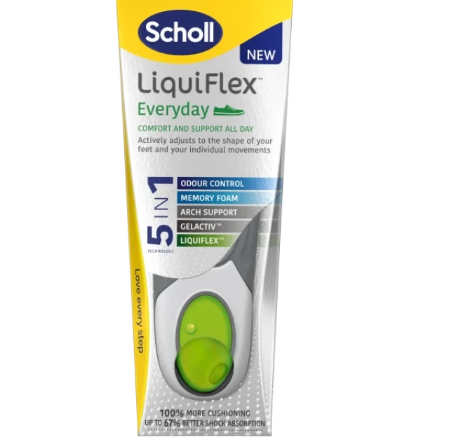Scholl LiquidFlex Ανατομική Πάτοι Everyday 5 in 1 Technology