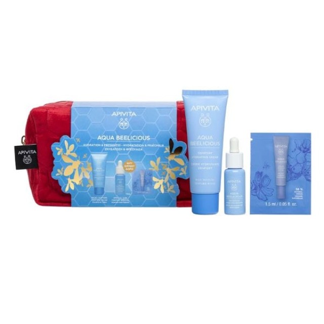 Apivita Hydration + Freshness Aqua Beelicious Hydrating Rich Texture Cream 40 ml + 2 Mini-Sized Δώρα