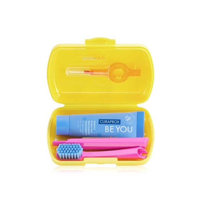 Curaprox Travel Set Στοματικής Υγιεινής Ταξιδίου (τυχαια επιλογη χρωματος)