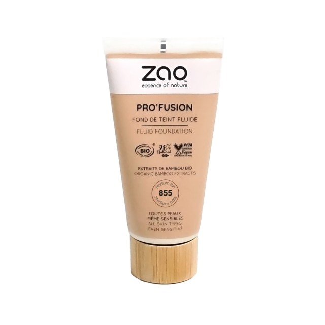 Zao Organic Pro’Fusion Fluid Foundation 855