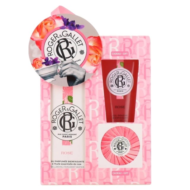 PROGER & GALLET SET HIVER ROSE 100ML + GEL DOUCHE 50ML+SAVON